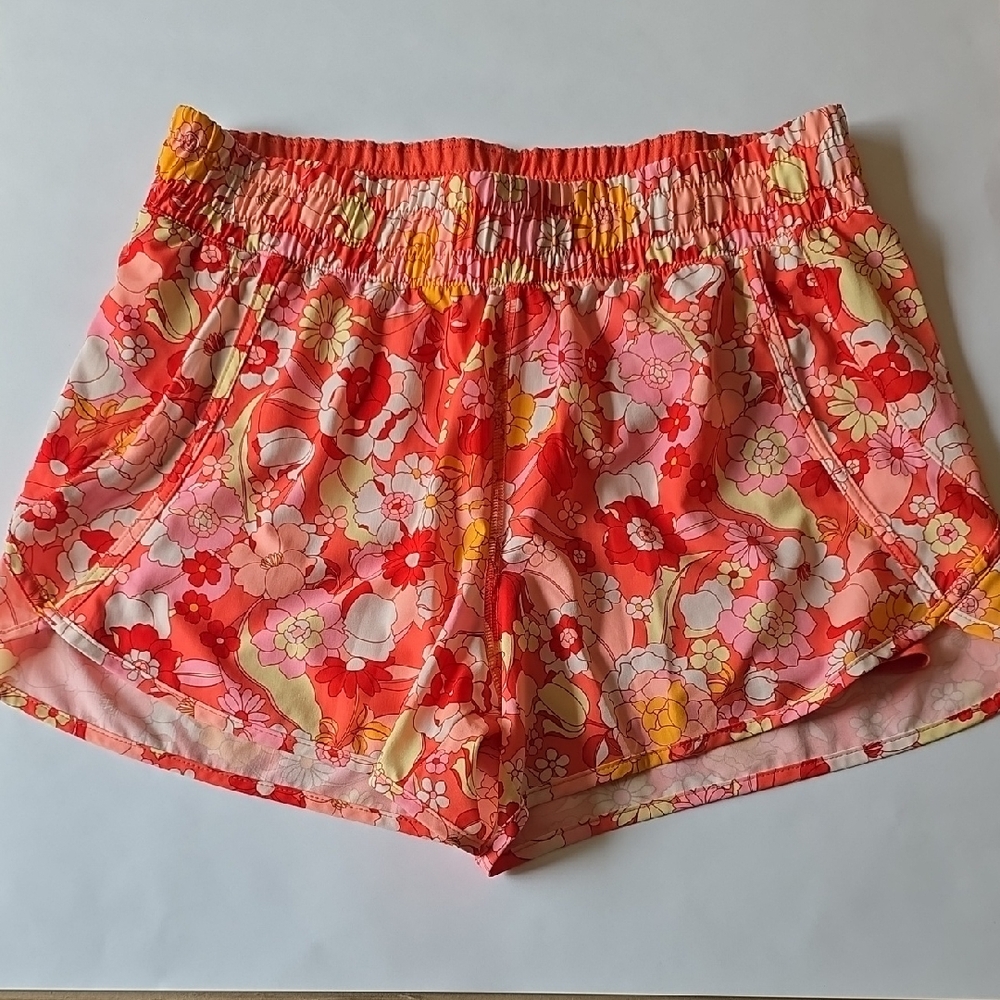 Floral workout shorts